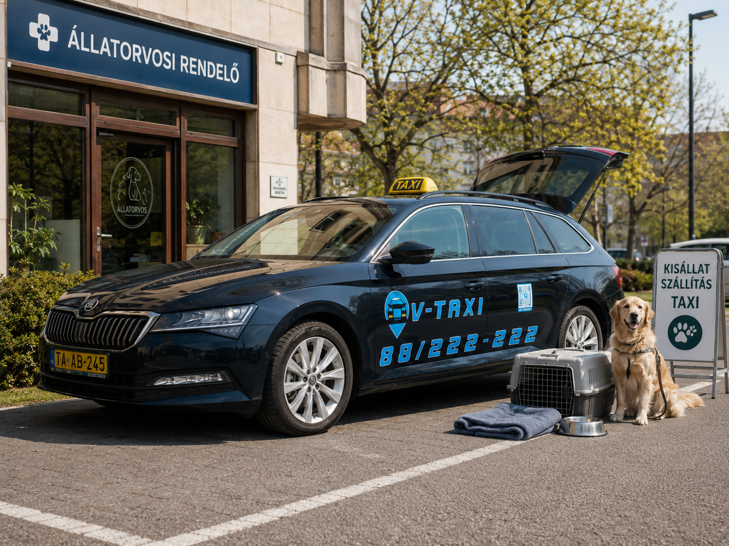 Kisállatszállítás taxival